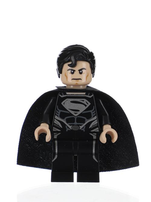 DC Super Heroes Superman Black Suit Comic Con inspired custom Minifigure   