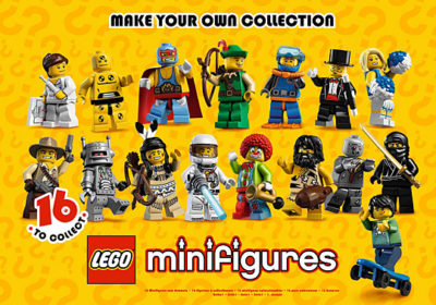 LEGO® Minifigures™ Series 1 – complete collection in 360° movie